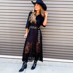 BNWOT Ruthie Grace "The Carley Dress" L/XL Black